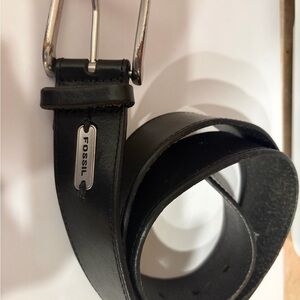 Fossil Genuine Black Leather Belt